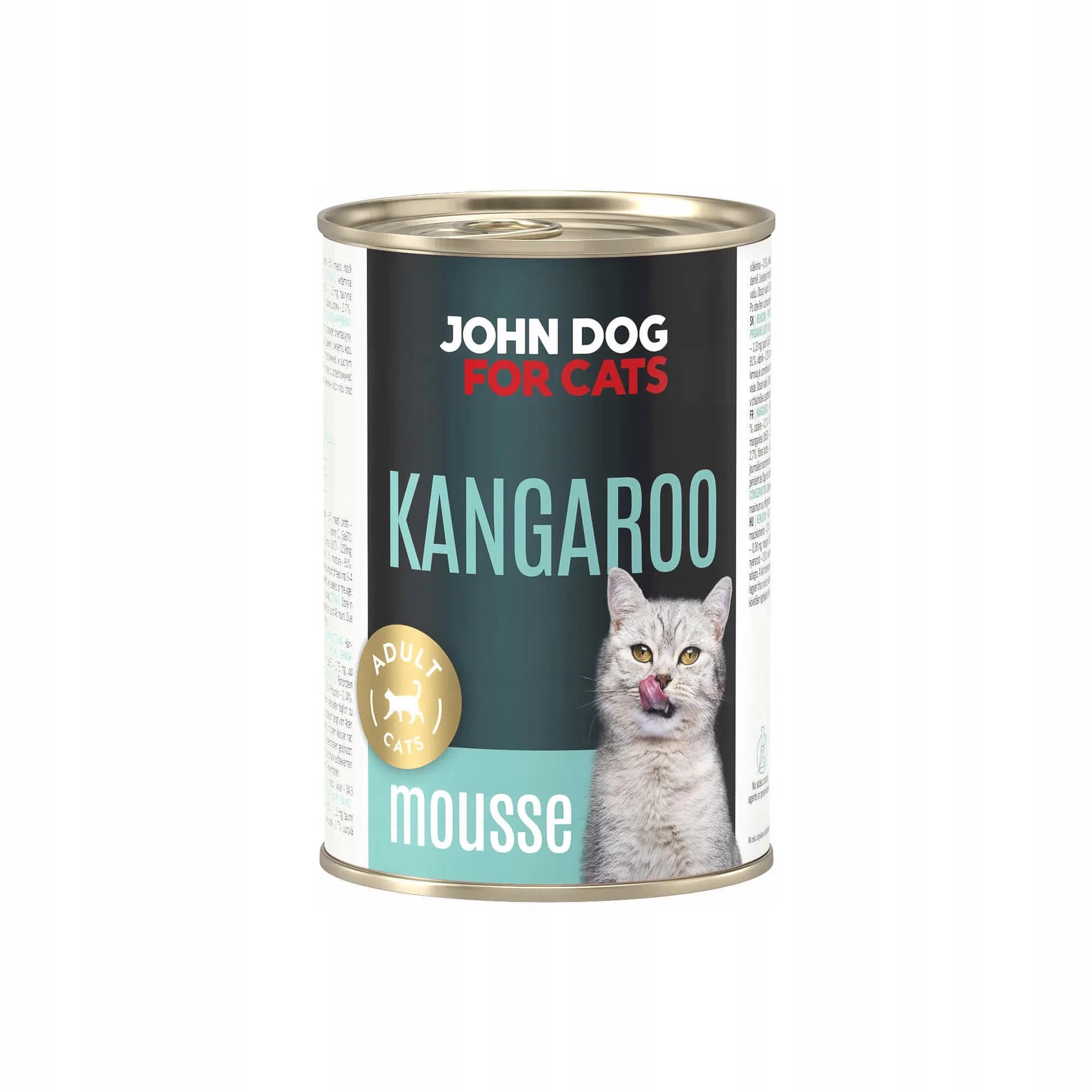John Dog for Cats Karma mokra Dorosły Kangur mus puszka – 400 g