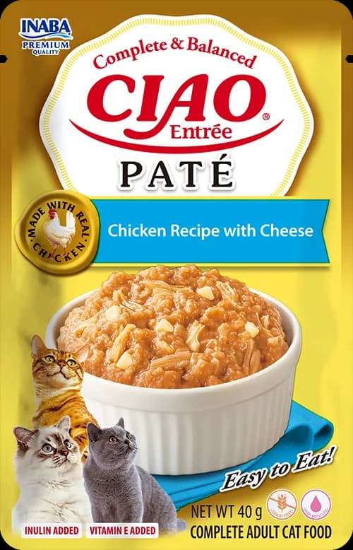 INABA Cat Ciao Entrée Pate Chicken Recipe with Cheese 40 g