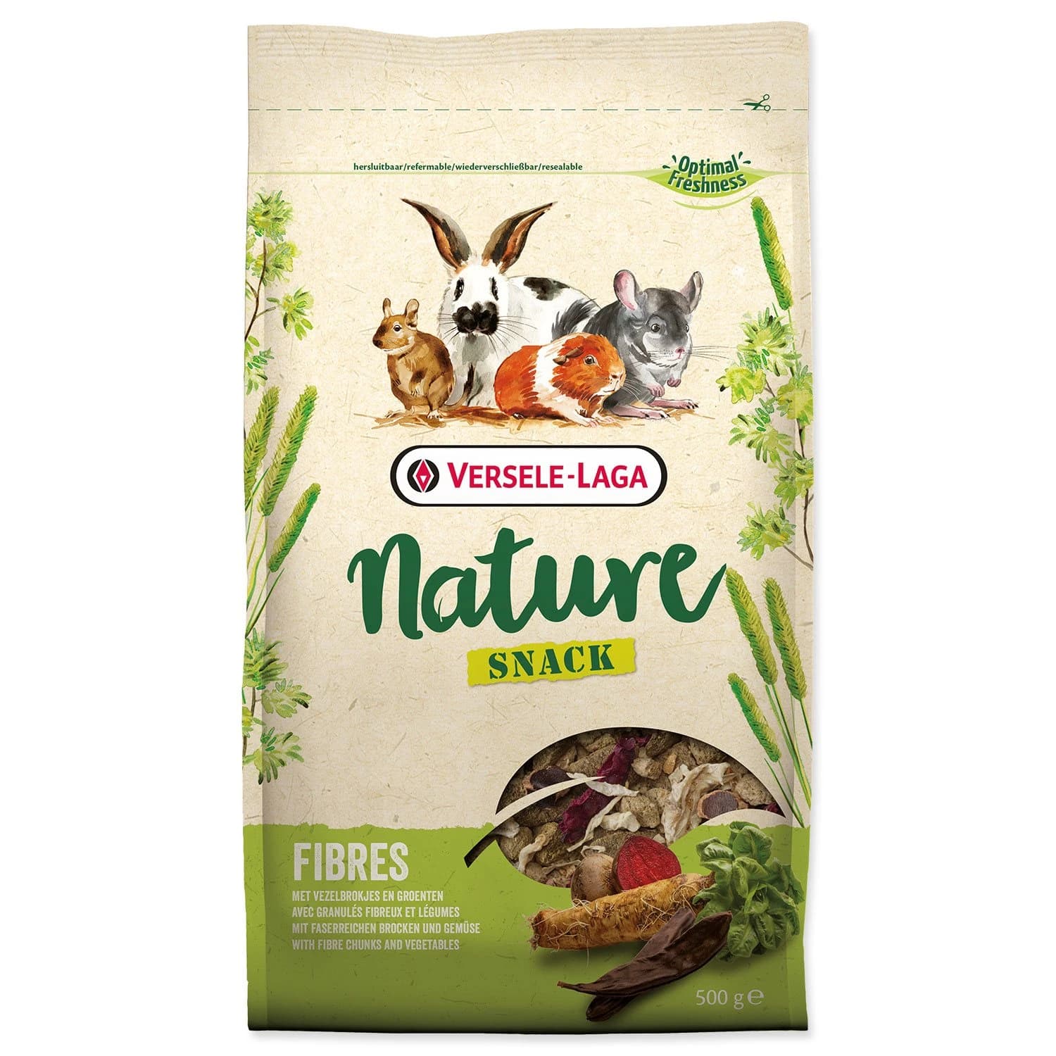 Versele-Laga Snack Nature Fibres błonnikowe ekstrudaty, warzywa przysmak dla gryzoni i królików