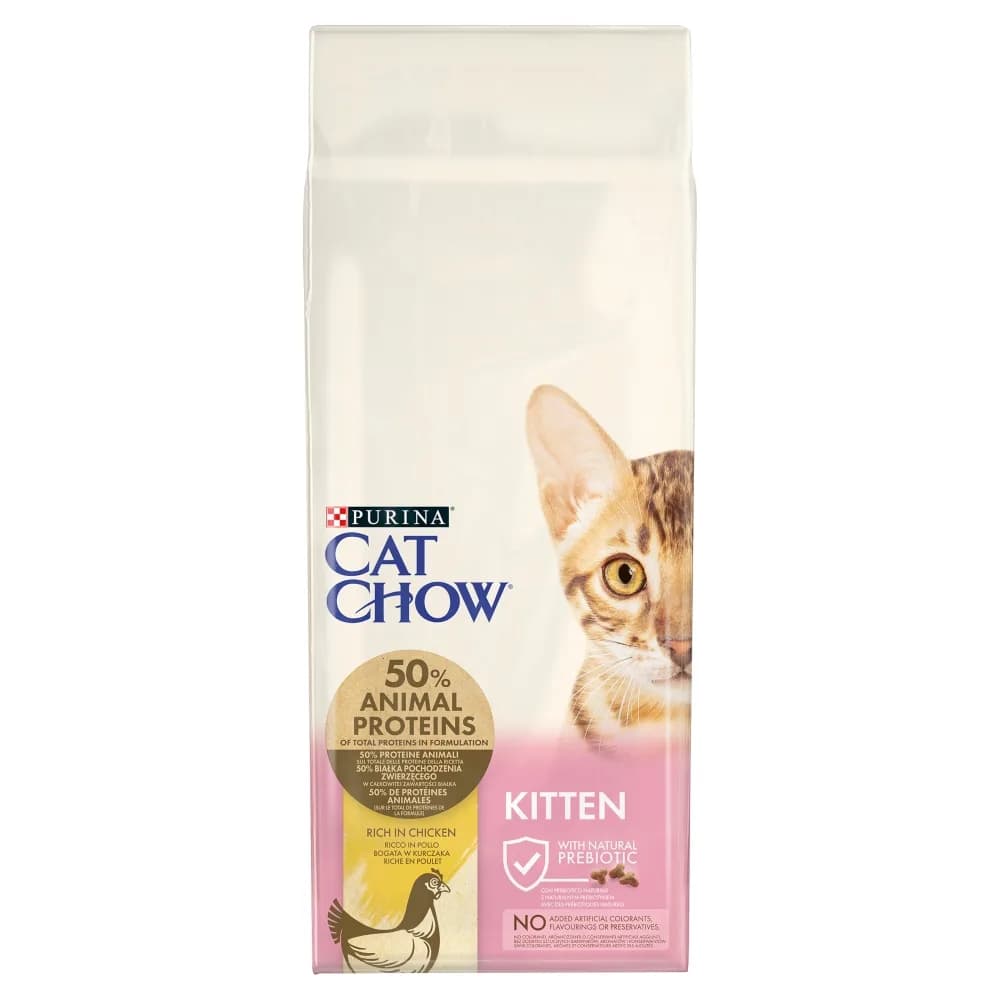 Cat Chow Purina Kitten z kurczakiem karma sucha dla kociąt