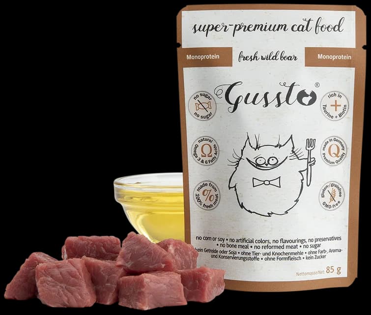 Gussto Cat saszetka - Fresh Wild Boar dla kota 85g