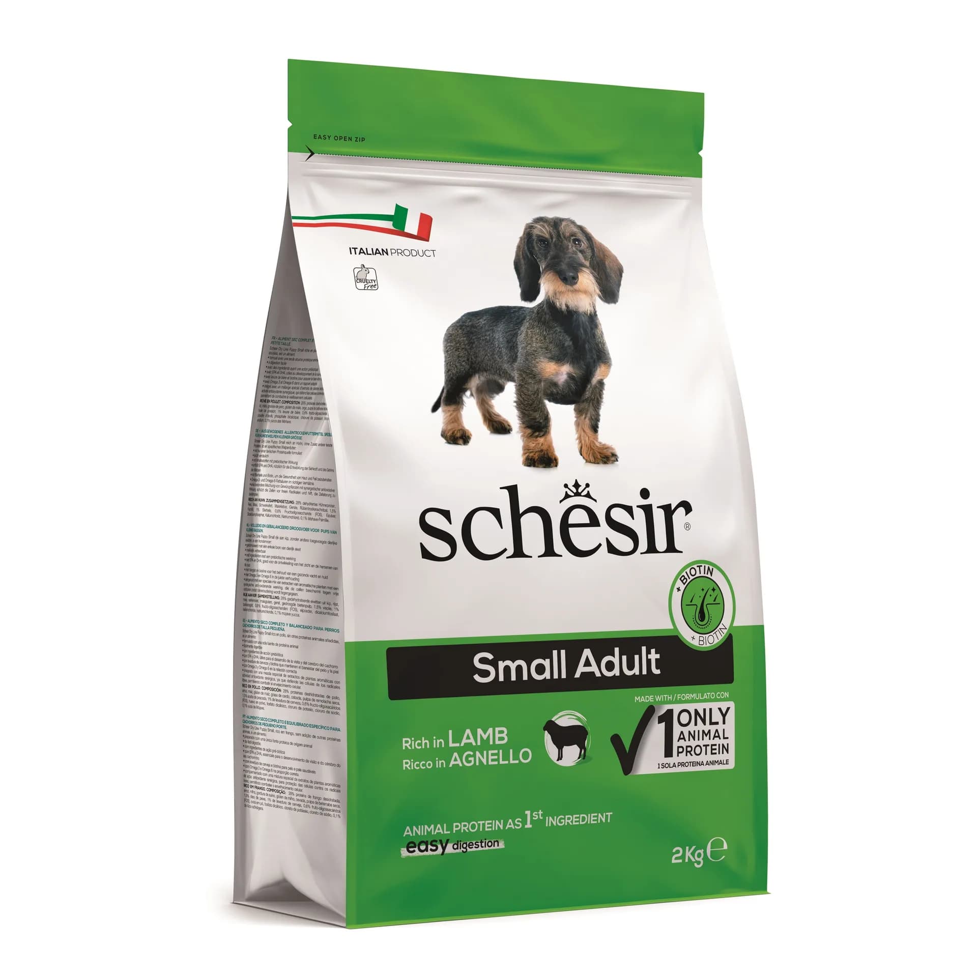Schesir Original Small Adult with Lamb karma sucha z jagnięciną dla dorosłych psów małych ras – 2 kg