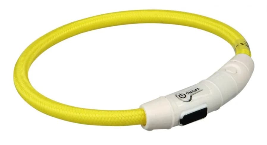 Trixie Migająca obroża USB dla psa – pomarańczowy, XS-S