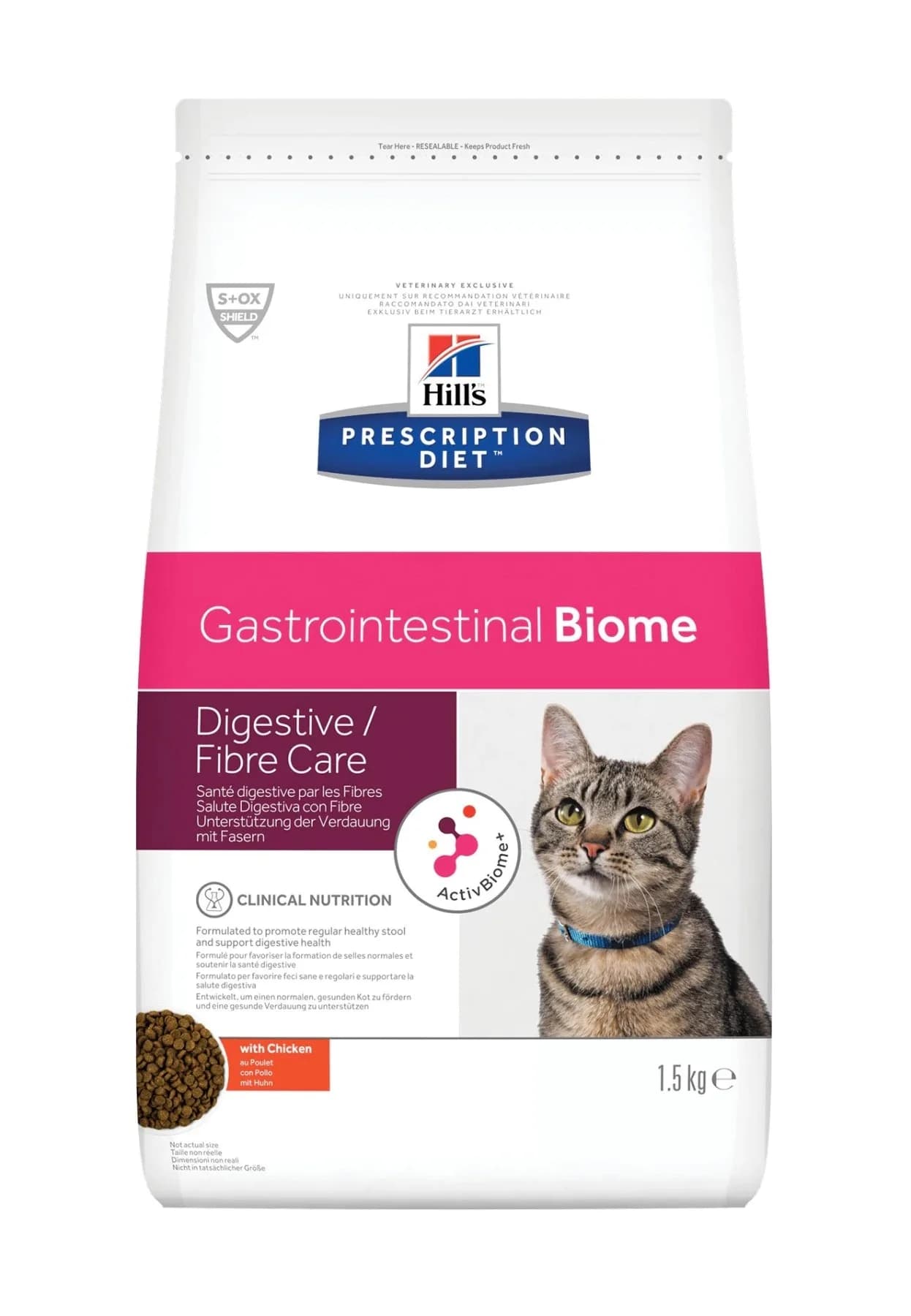 Hill's Pd Feline Gi Biome Gastrointestinal Digestive Fibre Care 1 5 kg karma sucha dla kotów