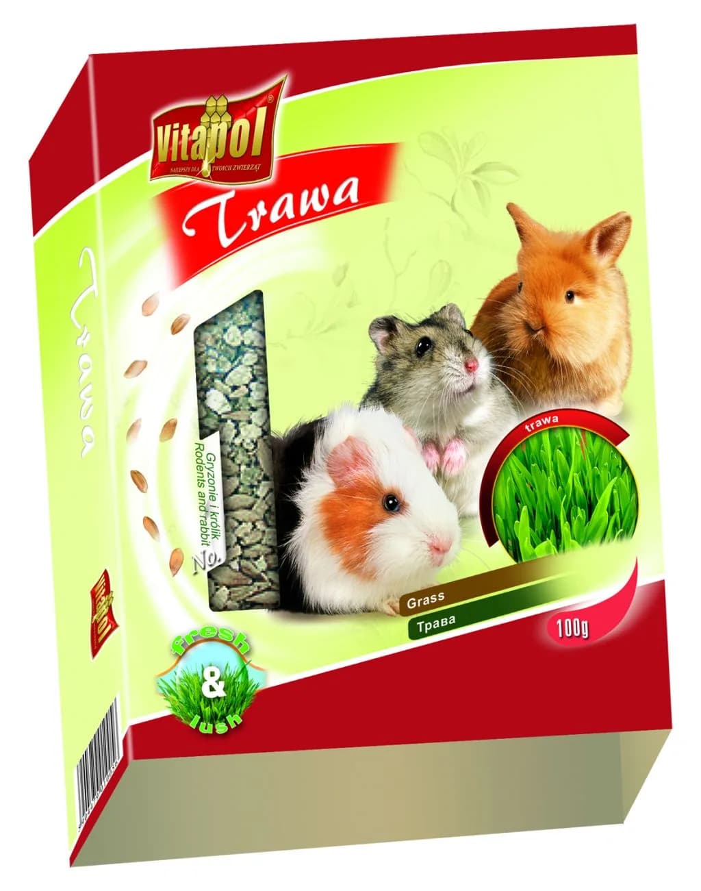 Vitapol Trawa przysmak dla gryzoni i królika w pojemniku 100 g
