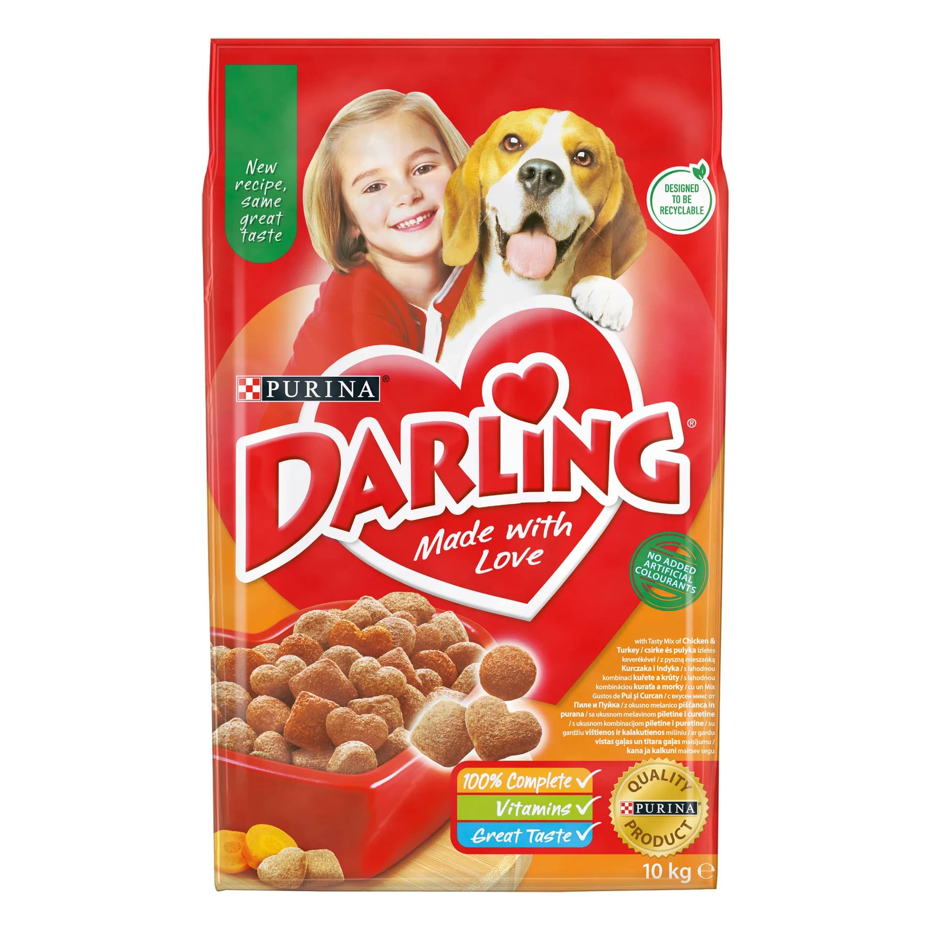 Darling Purina Sucha karma dla psa z drobiem i warzywami – 15 kg
