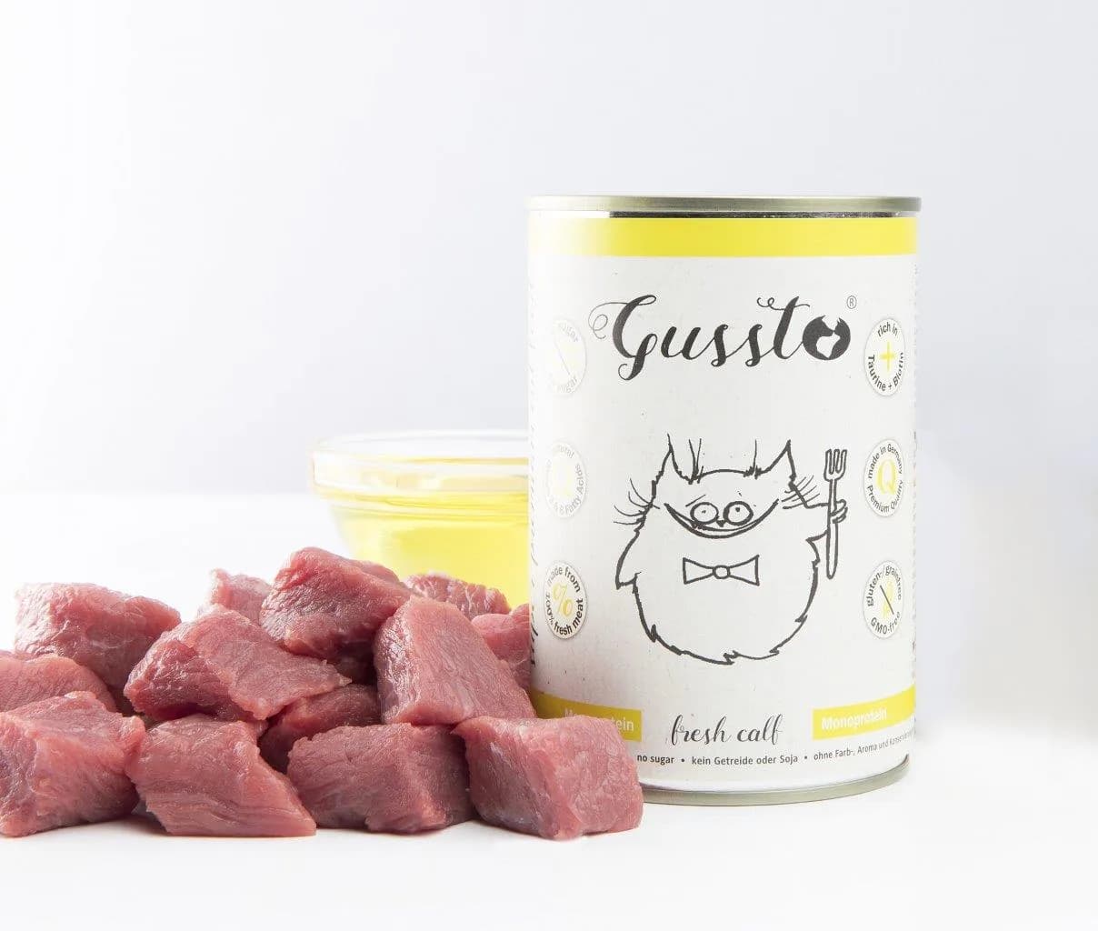 Gussto Cat puszka Fresh Calf dla kota – 200 g
