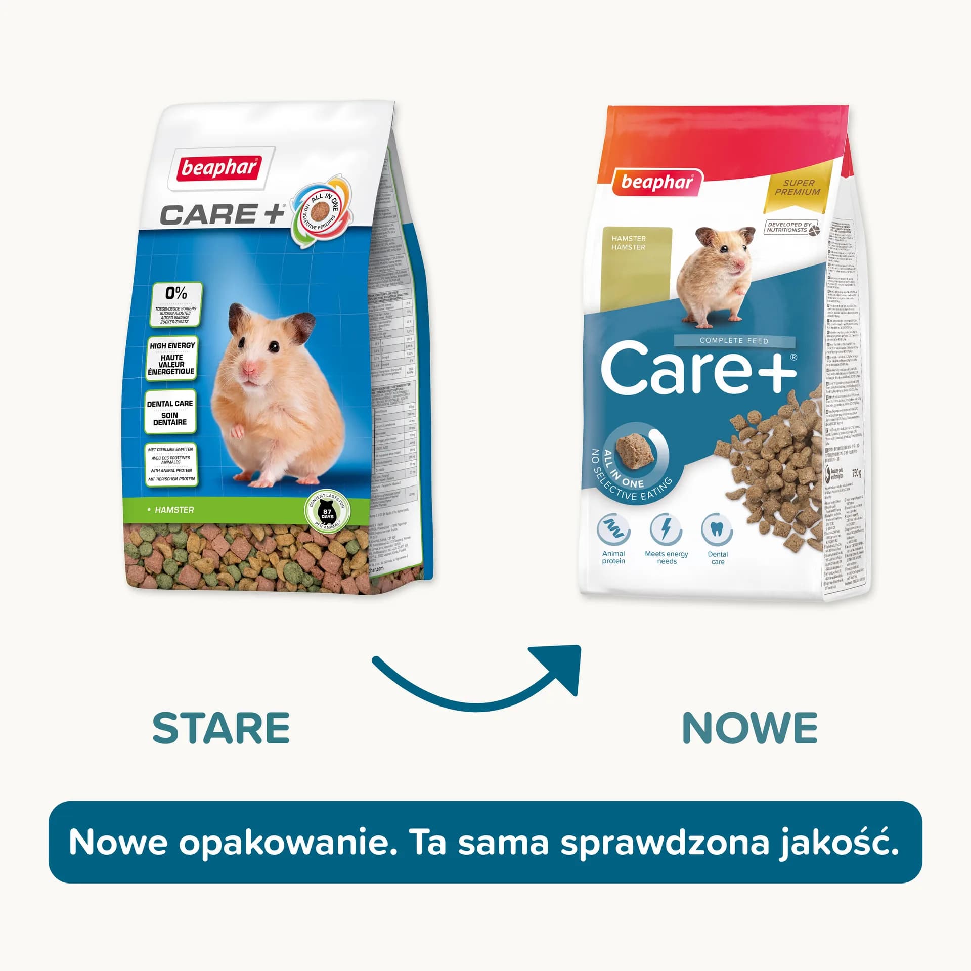 Beaphar Care+ karma Super Premium dla chomików – 700 g