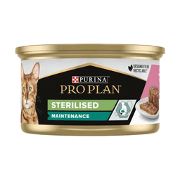 PRO PLAN Sterilised karma mokra dla dorosłych kotów wilgotny pasztet łososiem i tuńczykiem 85 g
