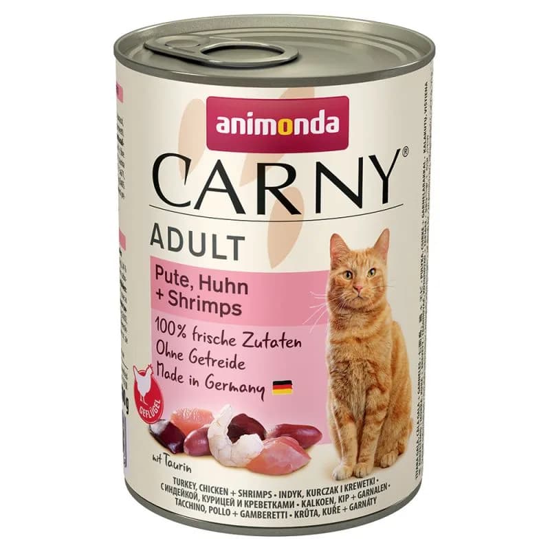 Animonda Carny puszka kot Indyk kurczak krewetki