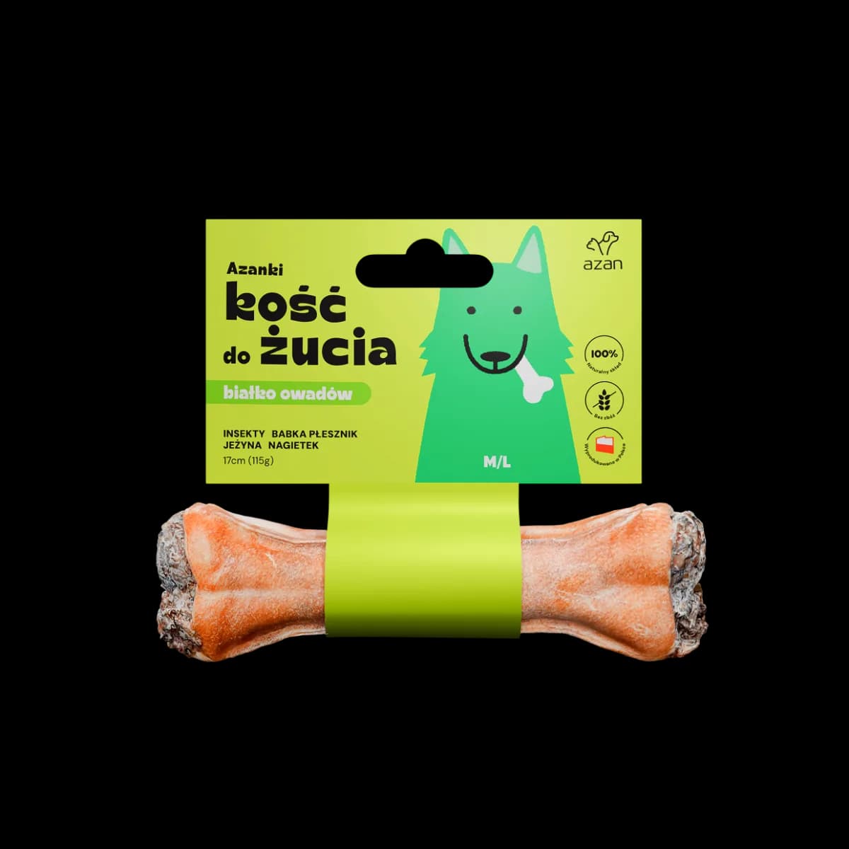 Azanki Kość dla psa – 12 cm