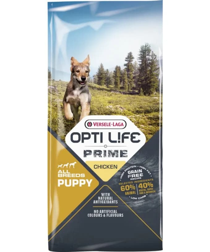 Versele-Laga Opti Life Prime Puppy Chicken karma sucha z kurczakiem dla szczeniąt wszystkich ras – 2,5 kg