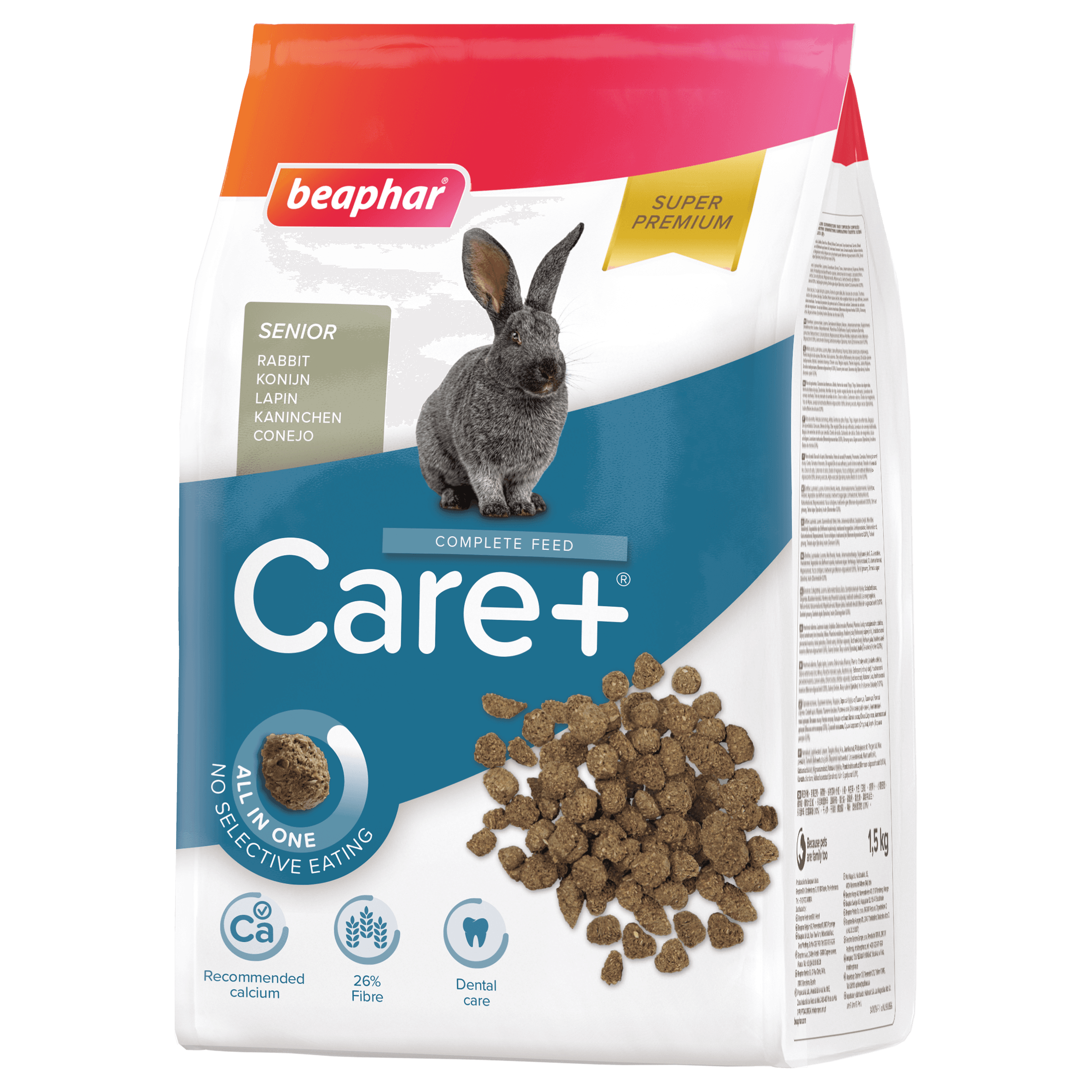 Beaphar Care+ Senior Rabbit karma Super Premium dla królika seniora 1,5 kg
