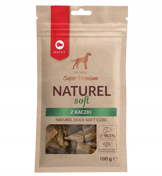 Maced Przysmaki dla psa Smakołyki z Kaczki Naturel Soft Smaczki 100 g