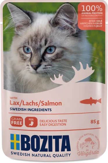 Bozita Karma mokra dla kotów w saszetkach łosoś 85 g