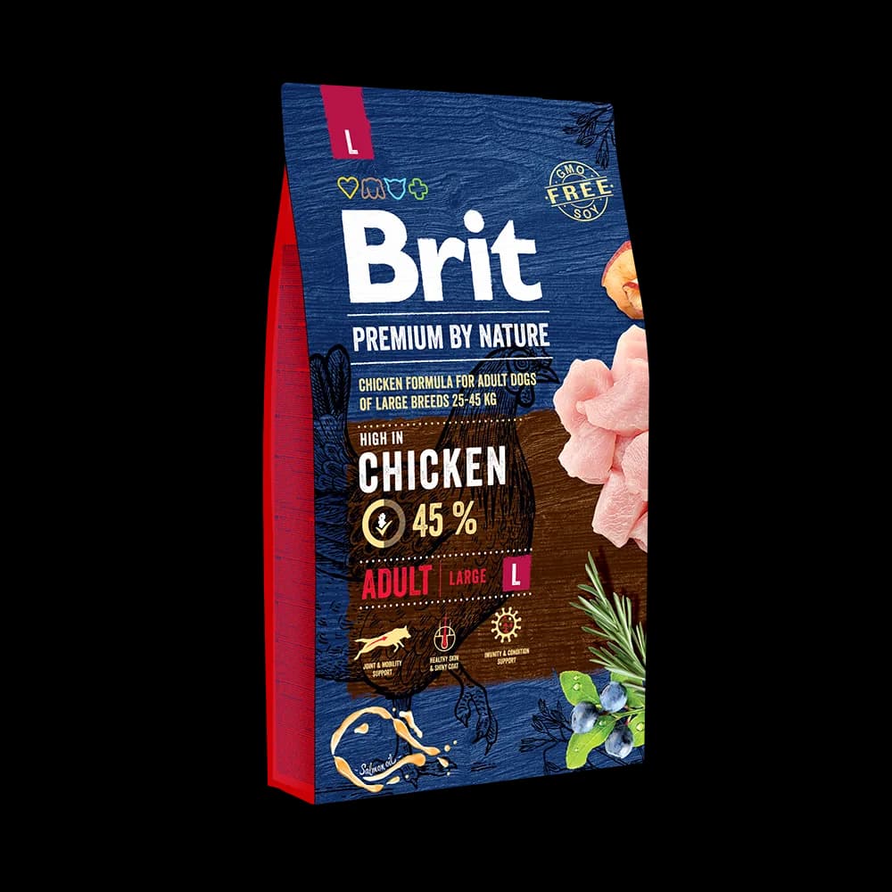 Brit Premium By Nature Adult Large sucha karma dla psa z kurczakiem – 3 kg