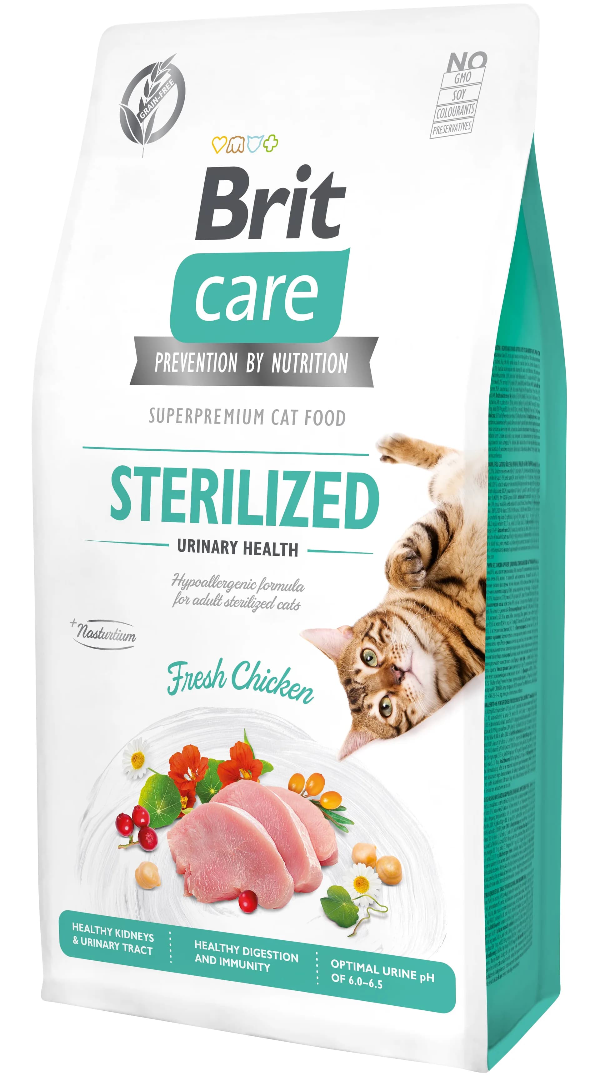 Brit Care Cat Grain Free Sterilized Urinary Health Fresh Chicken sucha karma dla kota z kurczakiem – 7 kg