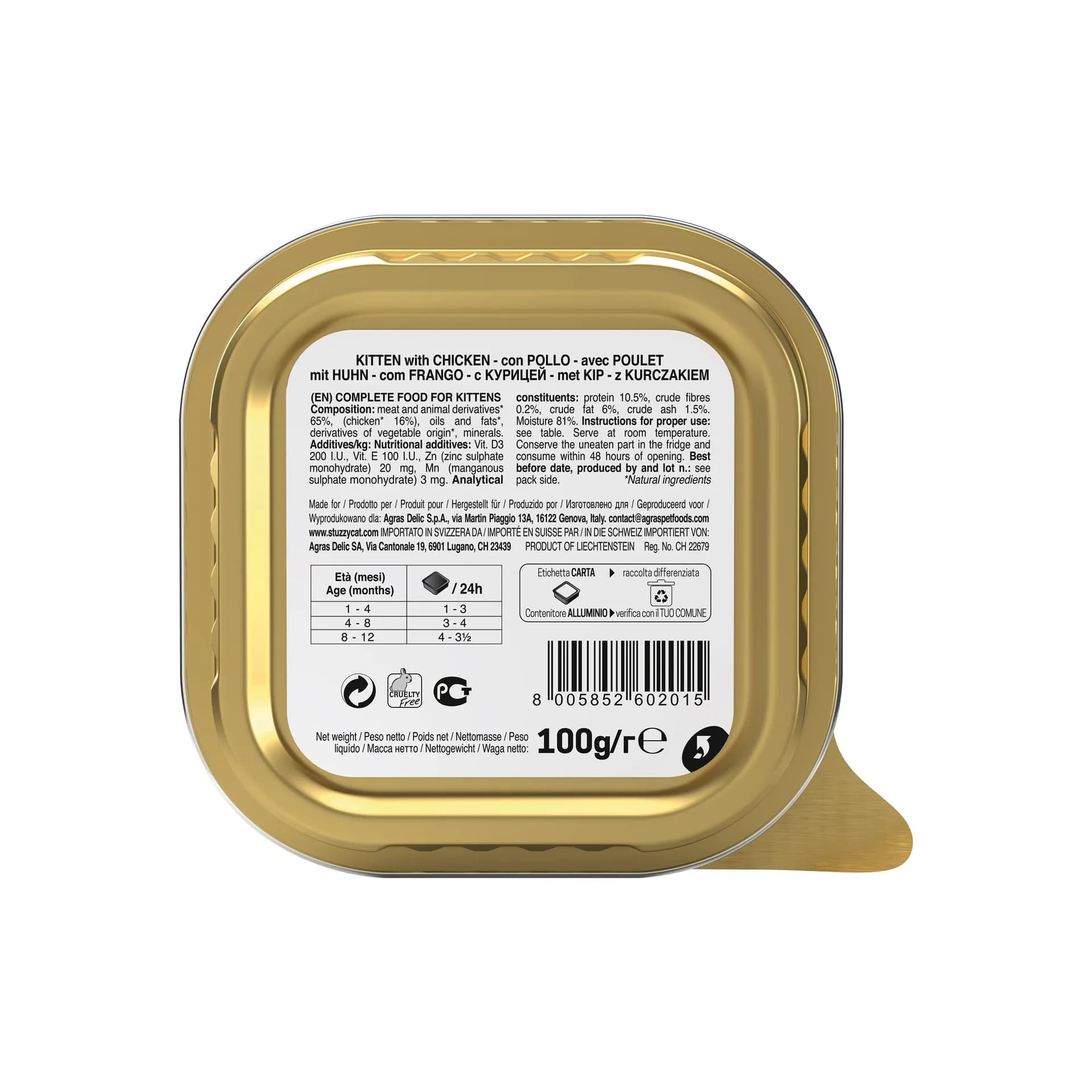 Stuzzy Pate karma mokra dla kociąt o smaku kurczaka 100 g