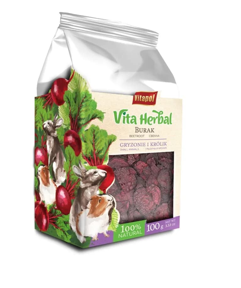 Vitapol Vita Herbal przysmak dla gryzoni i królika suszony buraczek 50 g