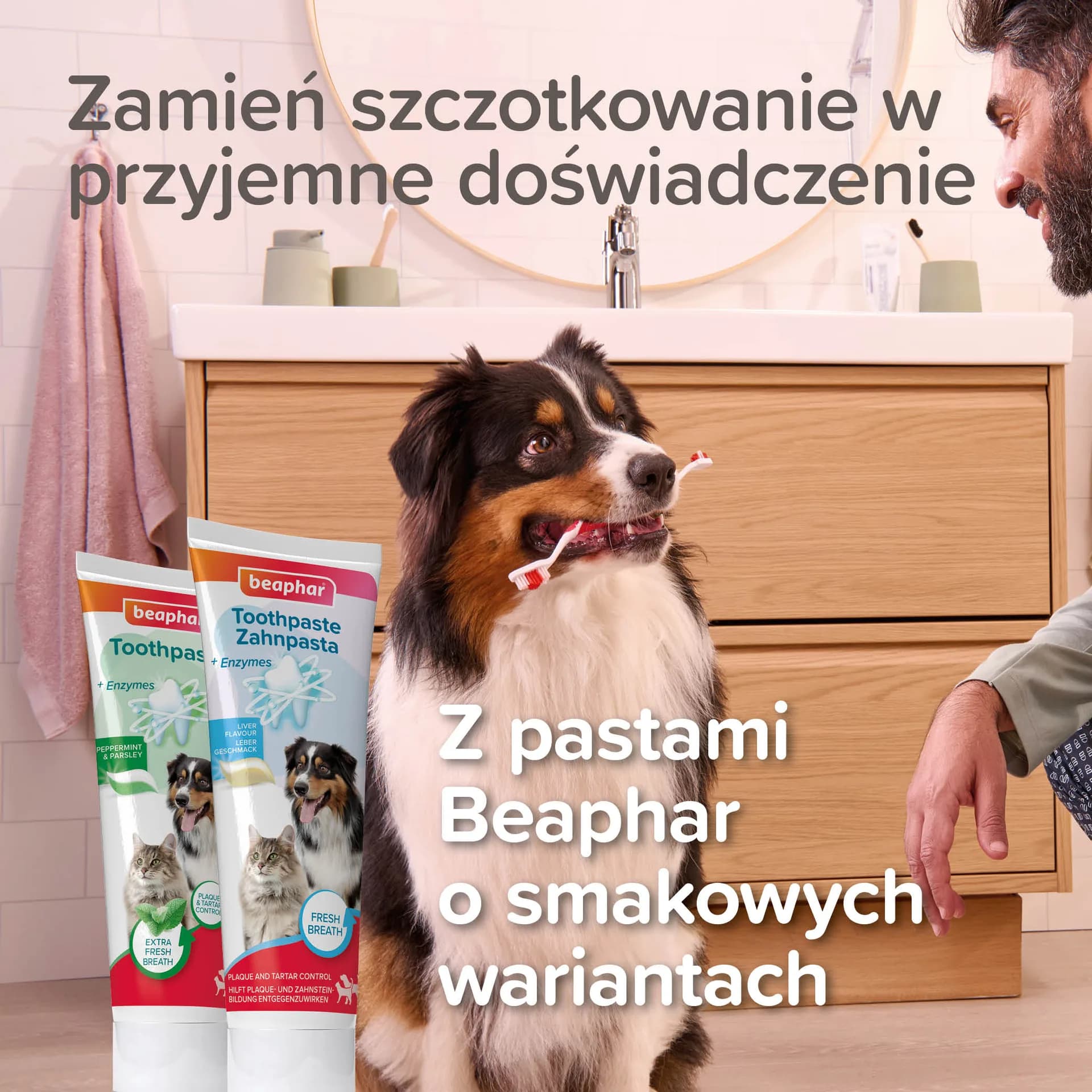 Beaphar Nakładki na palec do czyszczenia zębów dla psów i kotów 2 szt.