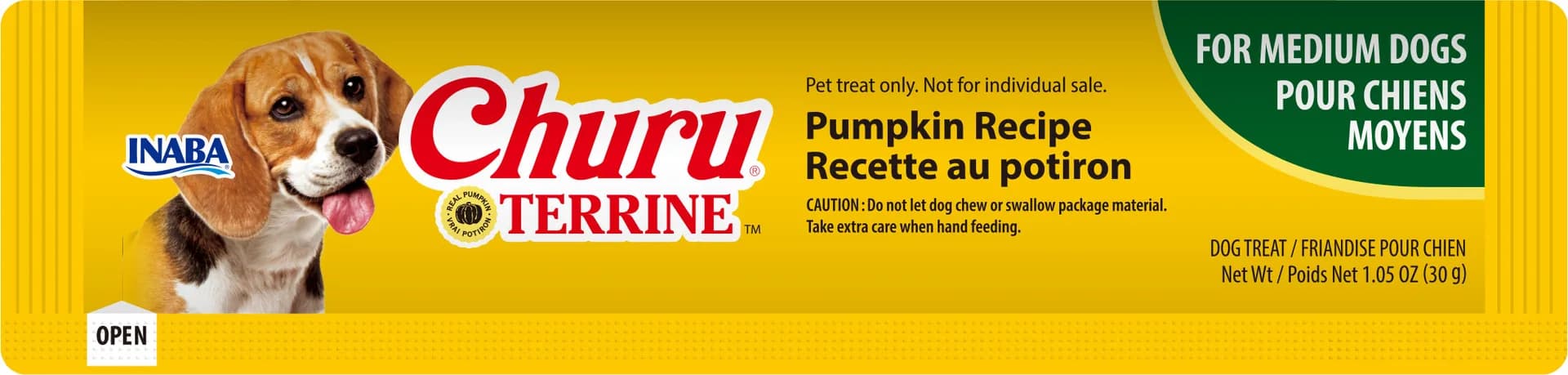 INABA Dog Churu Terrine Pumpkin przysmak dla dorosłych psów 4 x 30 g (120 g)