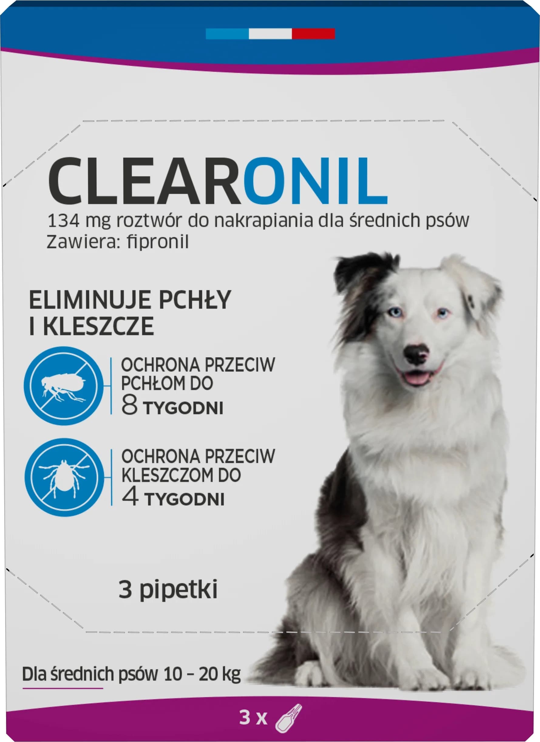 Francodex Clearonil dla psów 3 pipetki – S