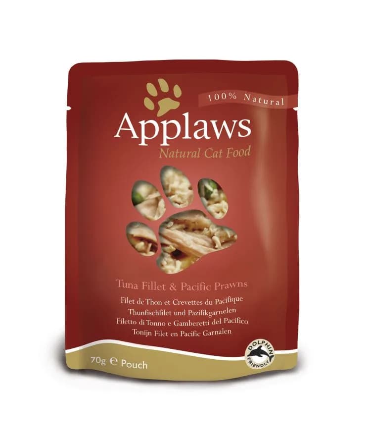 Applaws karma mokra dla dorosłych kotów tuńczyk krewetki Tygrysie 70 g