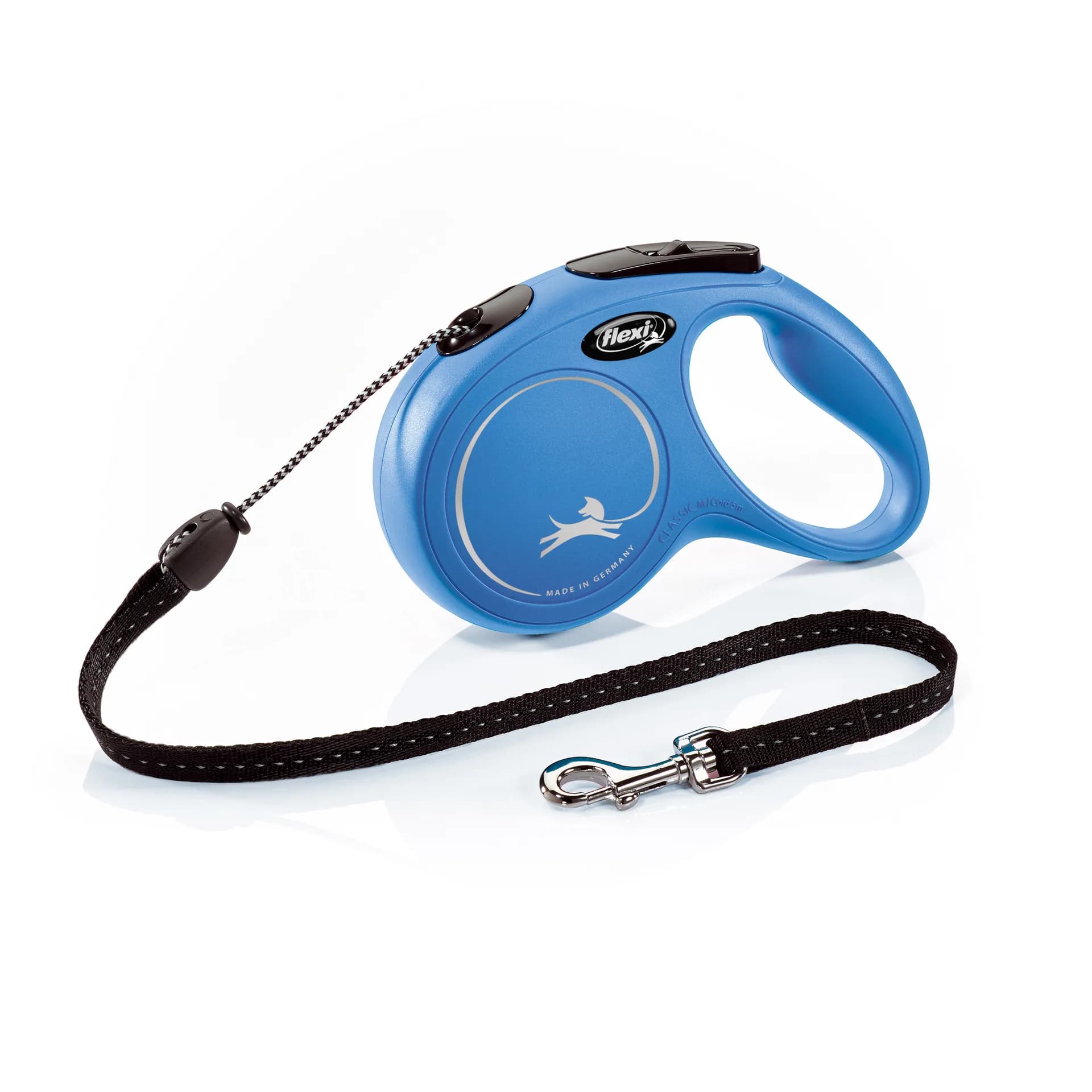 Flexi New Classic smycz automatyczna sznurkowa dla psa – M 5 m/20 kg