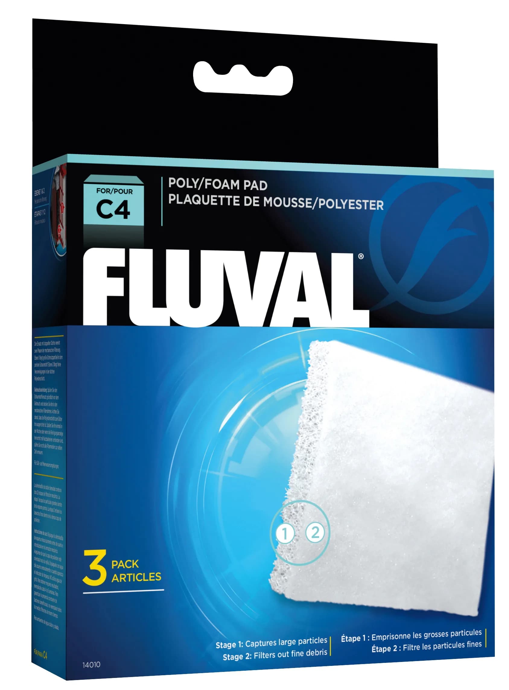 Fluval Poly Foam Pad dwuwarstwowy wkład filtracyjny do filtrów C2 C3 i C4 3 szt. – Fluval C4