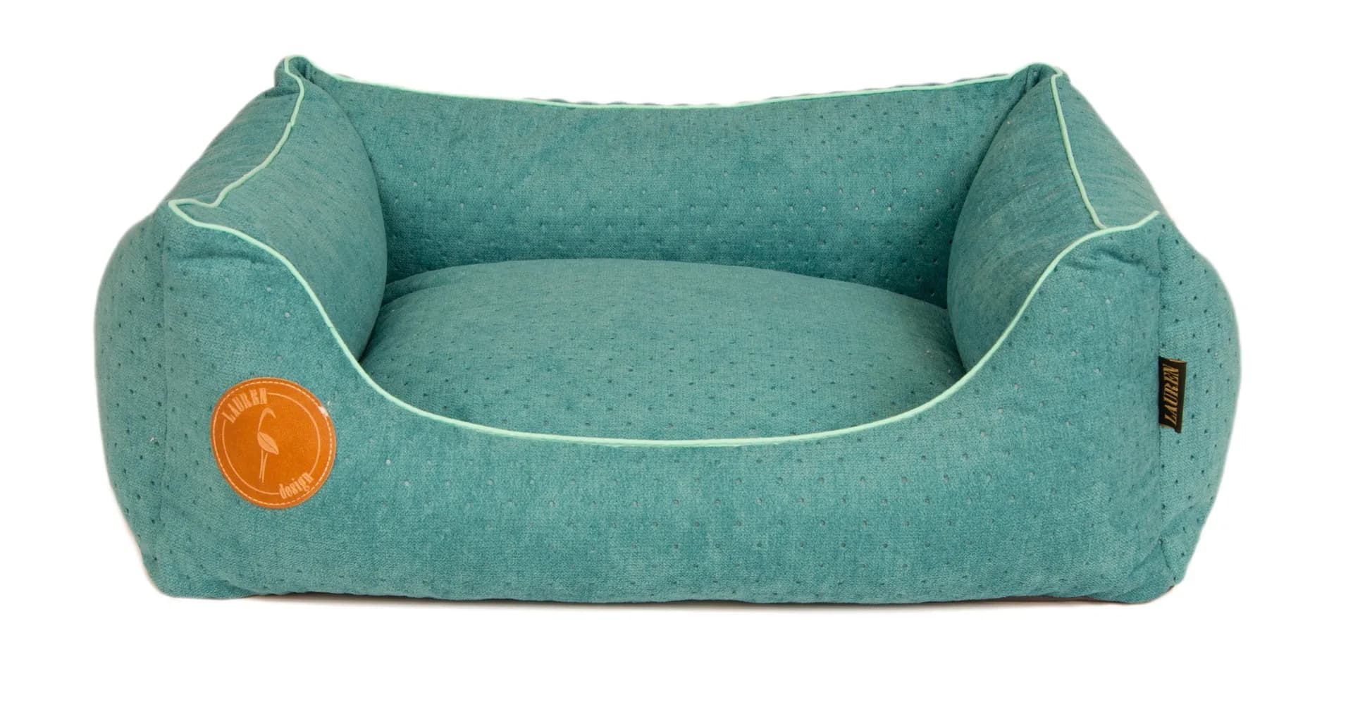 Lauren Design Legowisko pikowane Cezar dla psa i kota – brązowy, 60 × 50