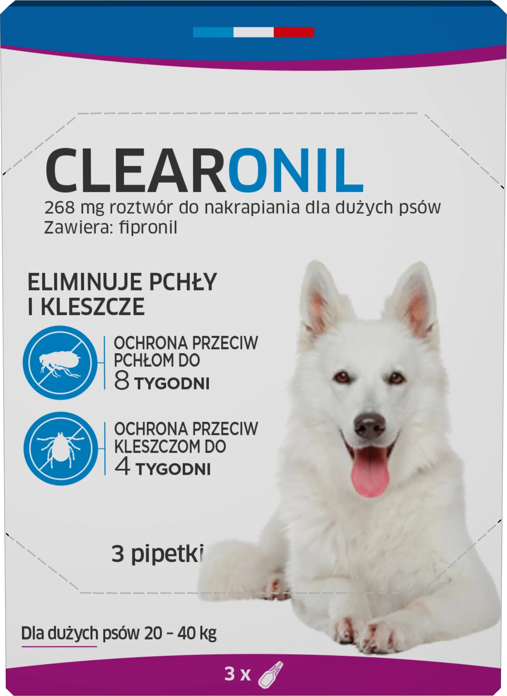 Francodex Clearonil dla psów 3 pipetki – S