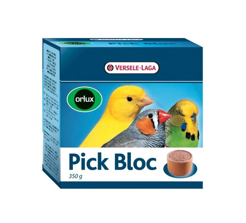 Versele-Laga Orlux Pick Bloc minerały w glinianej miseczce dla ptaków czerwony kamień 350 g