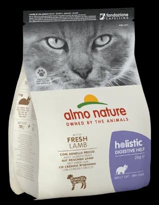 Almo Nature Sucha karma Holistic Digestive Help z jagnięciną dla kota – 400 g