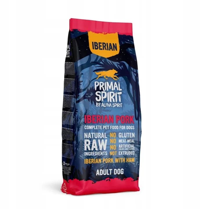 Primal Spirit Iberian Pork karma sucha z wieprzowiną iberyjską dla dorosłych psów – 12 kg