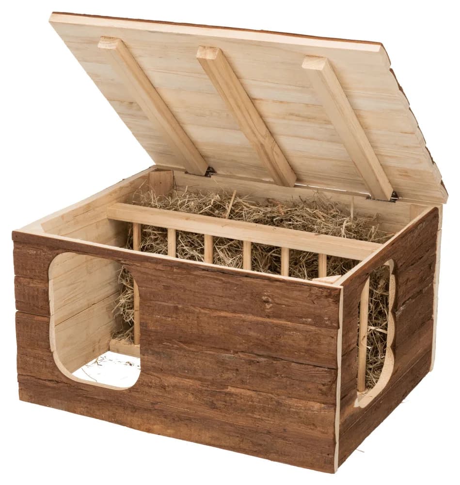 Trixie Domek Natural Living Hilke z przegrodą na siano 40 x 23 x 32 cm