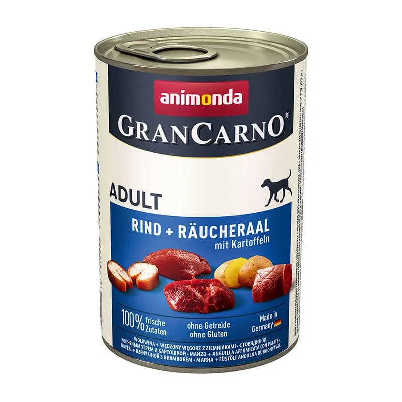 Animonda Grancarno puszka Wędzony Węgorz/Ziemniak dla psa