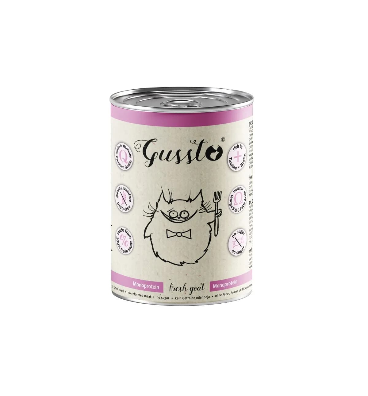 Gussto Fresh Goat Mokra karma super premium dla kota z koziną – 400 g
