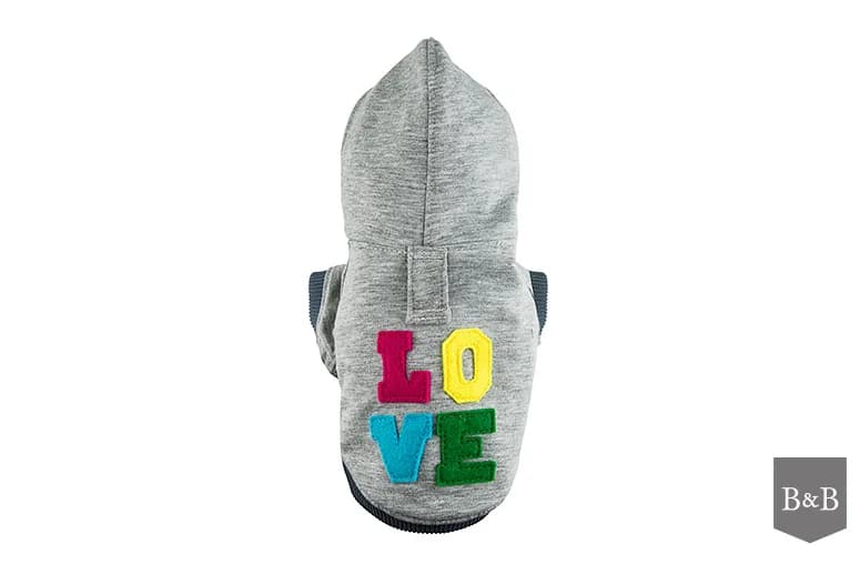 Bowl&Bone Bluza Love szara dla psa M
