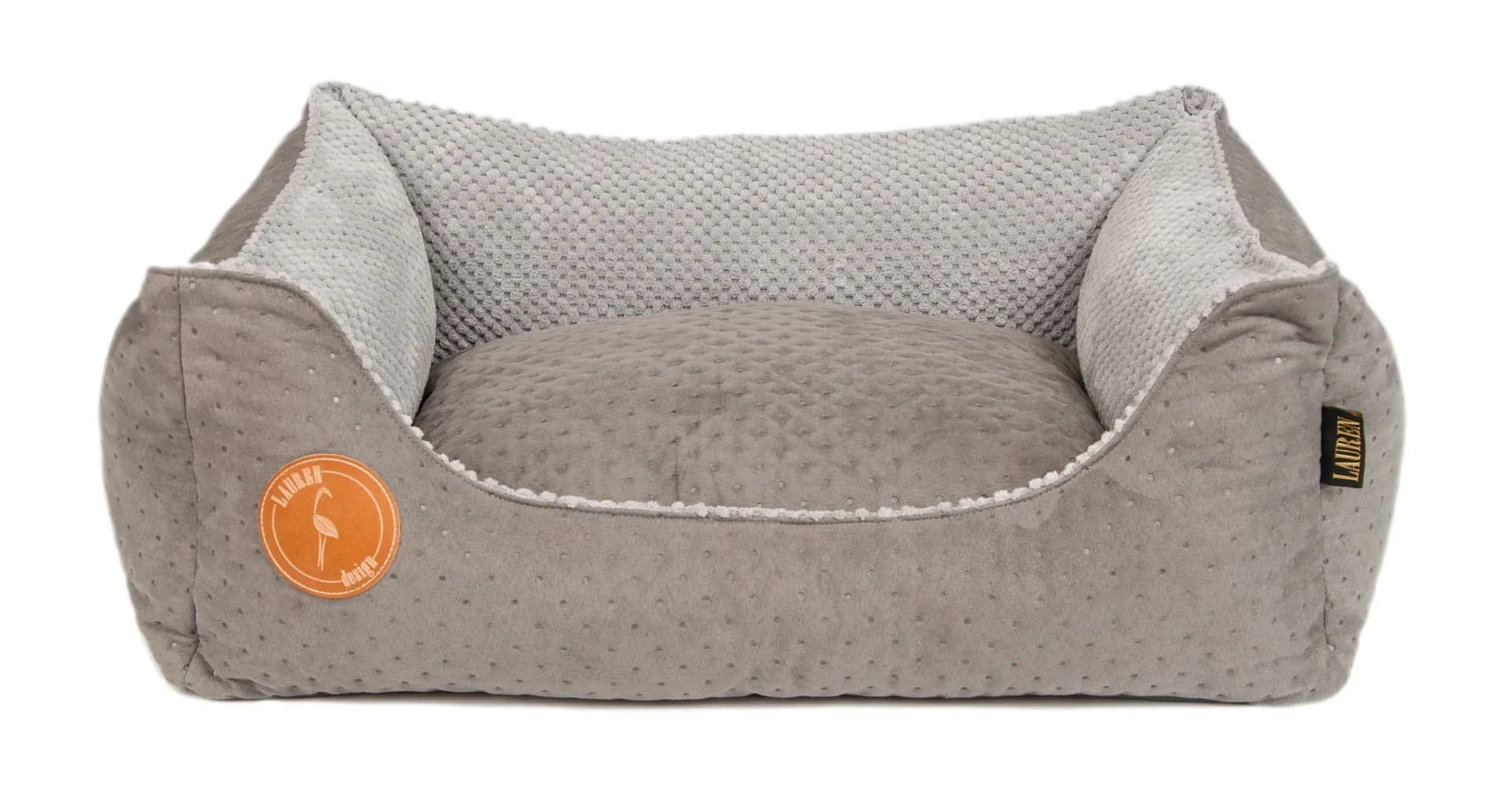 Lauren Design Legowisko pikowane Cezar dla psa i kota – brązowy, 60 × 50