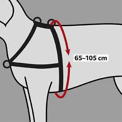 Trixie Lead'n'Walk Soft Szelki treningowe – czarny, S-M