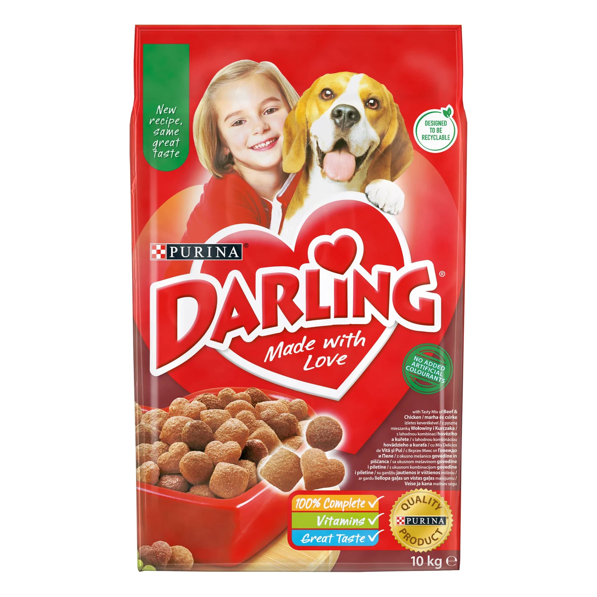 Darling Purina Sucha karma dla psa z wołowiną i warzywami – 10 kg