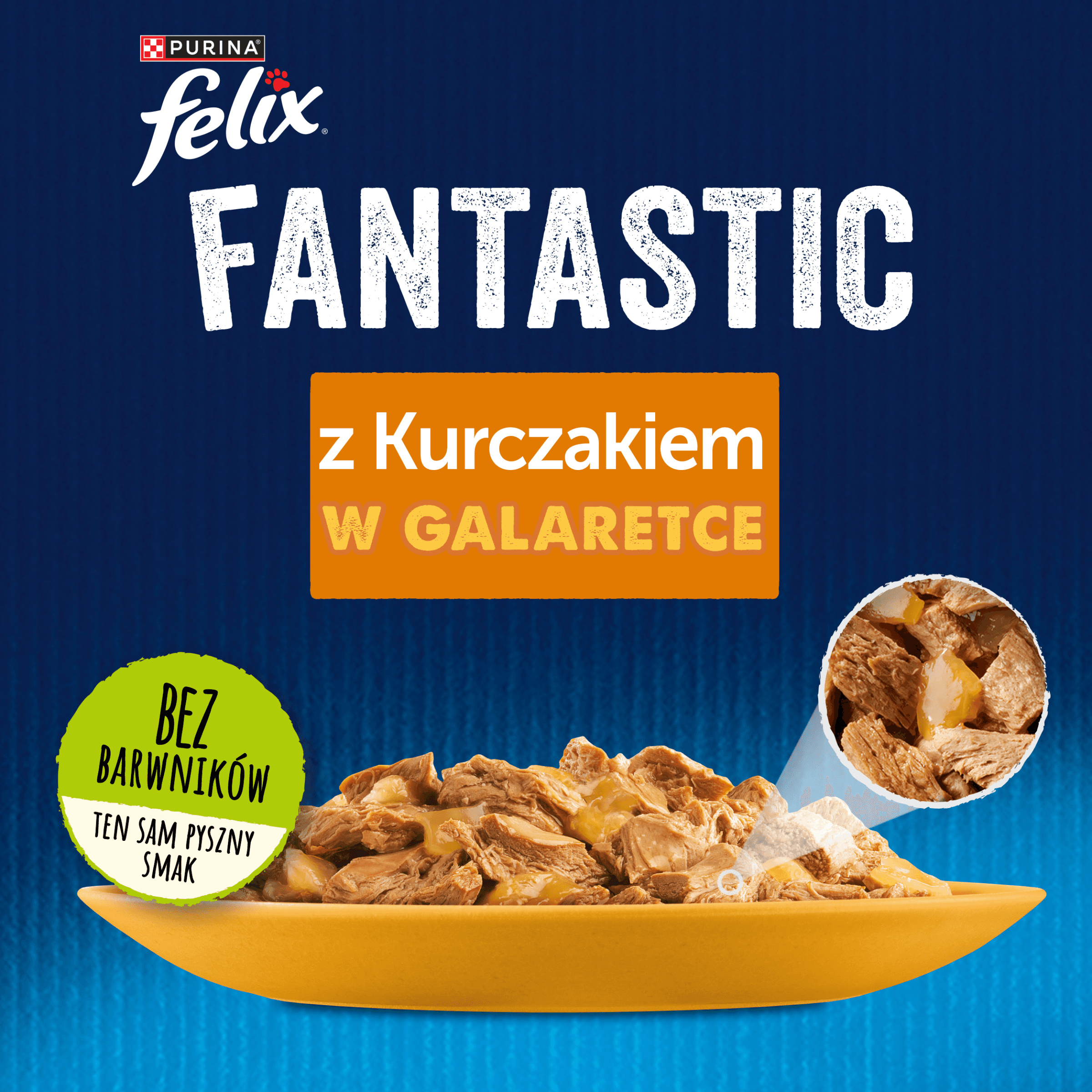 Felix Fantastic karma mokra z kurczakiem w galaretce dla dorosłych kotów 85 g