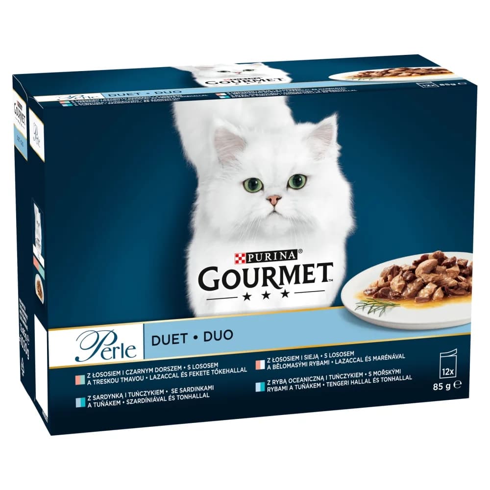 Gourmet Purina Perle Duo Duet Rybny 12 × 85 g