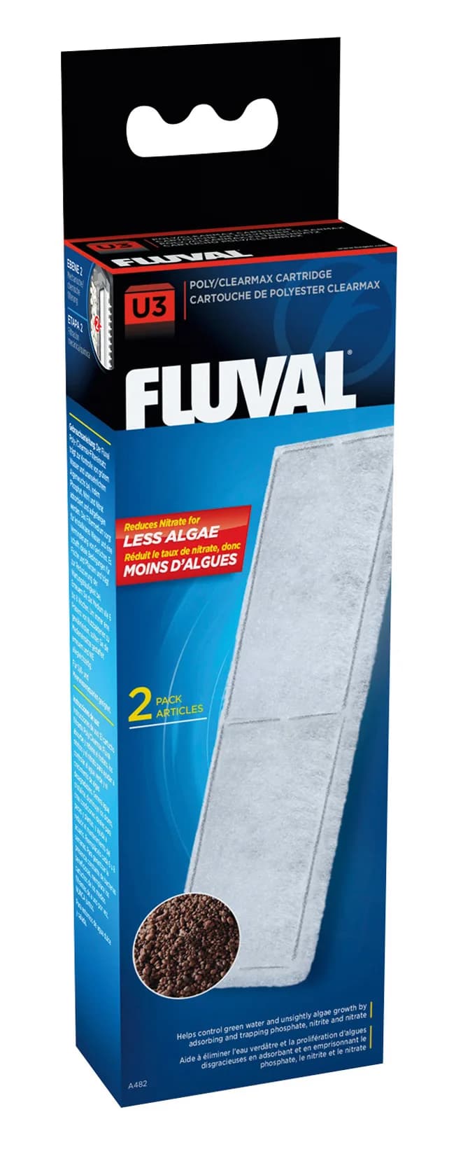 Fluval Poly Max wkład filtracyjny do filtrów U2 U3 i U4 2 szt. – Fluval U3