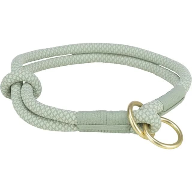 Trixie Soft Rope obroża półzaciskowa dla psa/miętowa, nylon