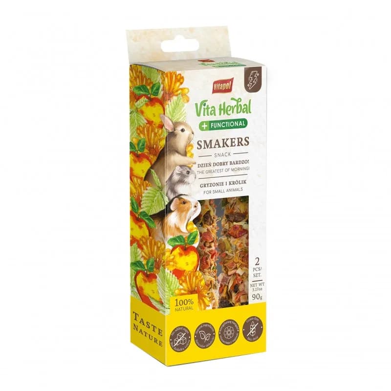 Vitapol Vita Herbal Functional Dzień dobry bardzo Smakers przysmak dla gryzoni i Królika 2 szt. 90 g