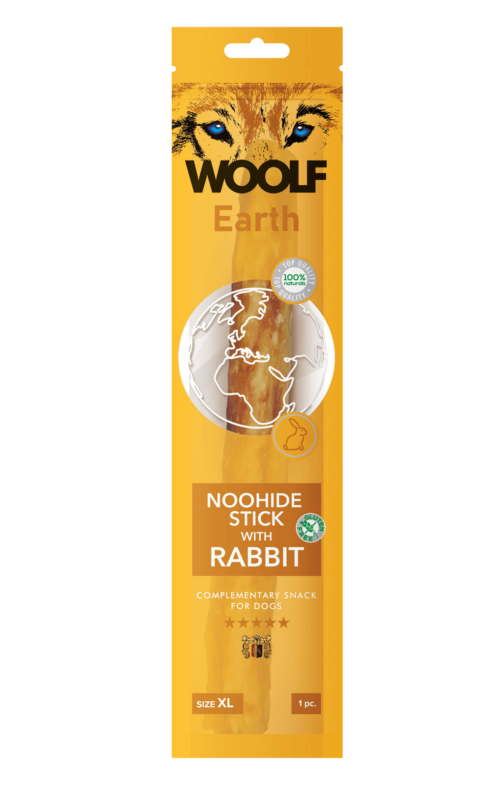Woolf Earth Noohide With Rabbit przysmak Pałeczki Królik dla psa – XL