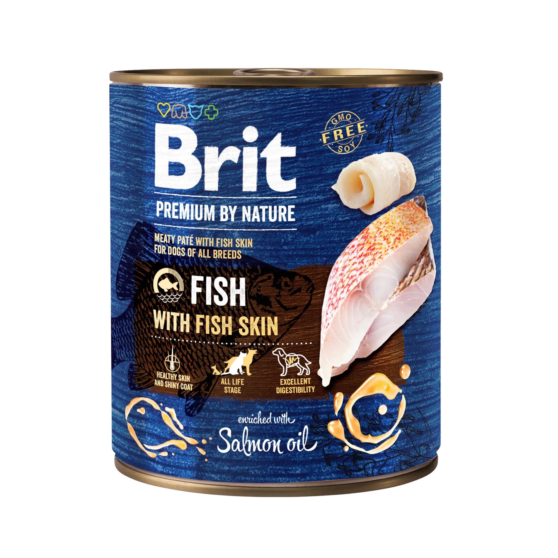 Brit Premium By Nature Fish with Skin mokra karma dla psa z rybą i skórą 400 g