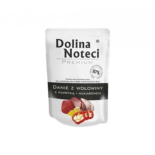 Dolina Noteci Premium małe Rasy Danie z Wołowiny z Papryką i Makaronem dla psa 100 g