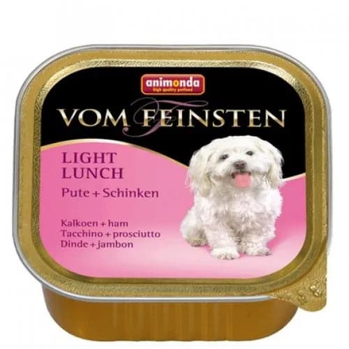 Animonda Vom Feinsten Light Lunch karma mokra z indykiem i szynką dla psa 150 g